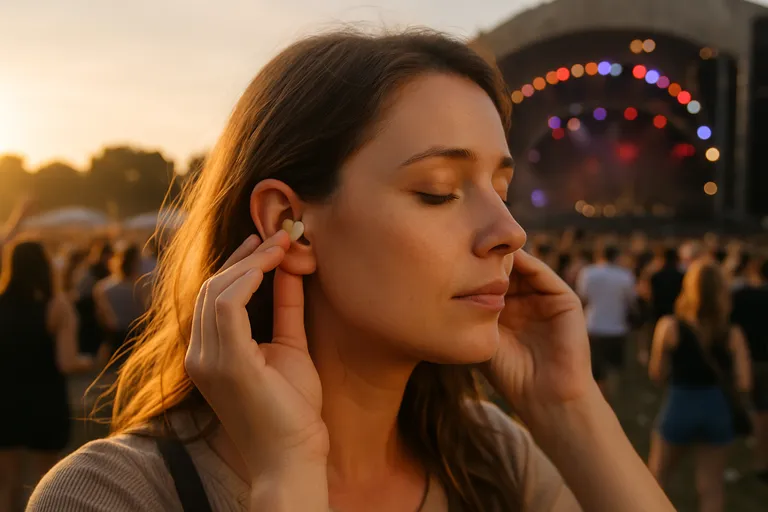 Oordoppen op een festival